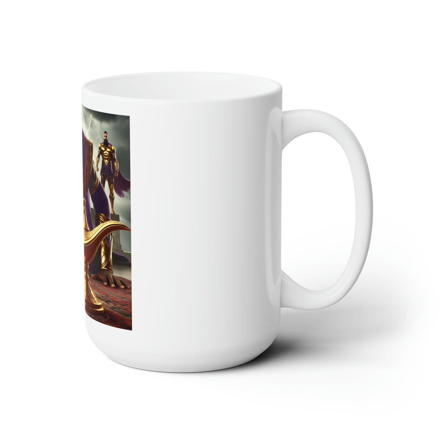 Gold Lamp Ceramic Mug 15oz