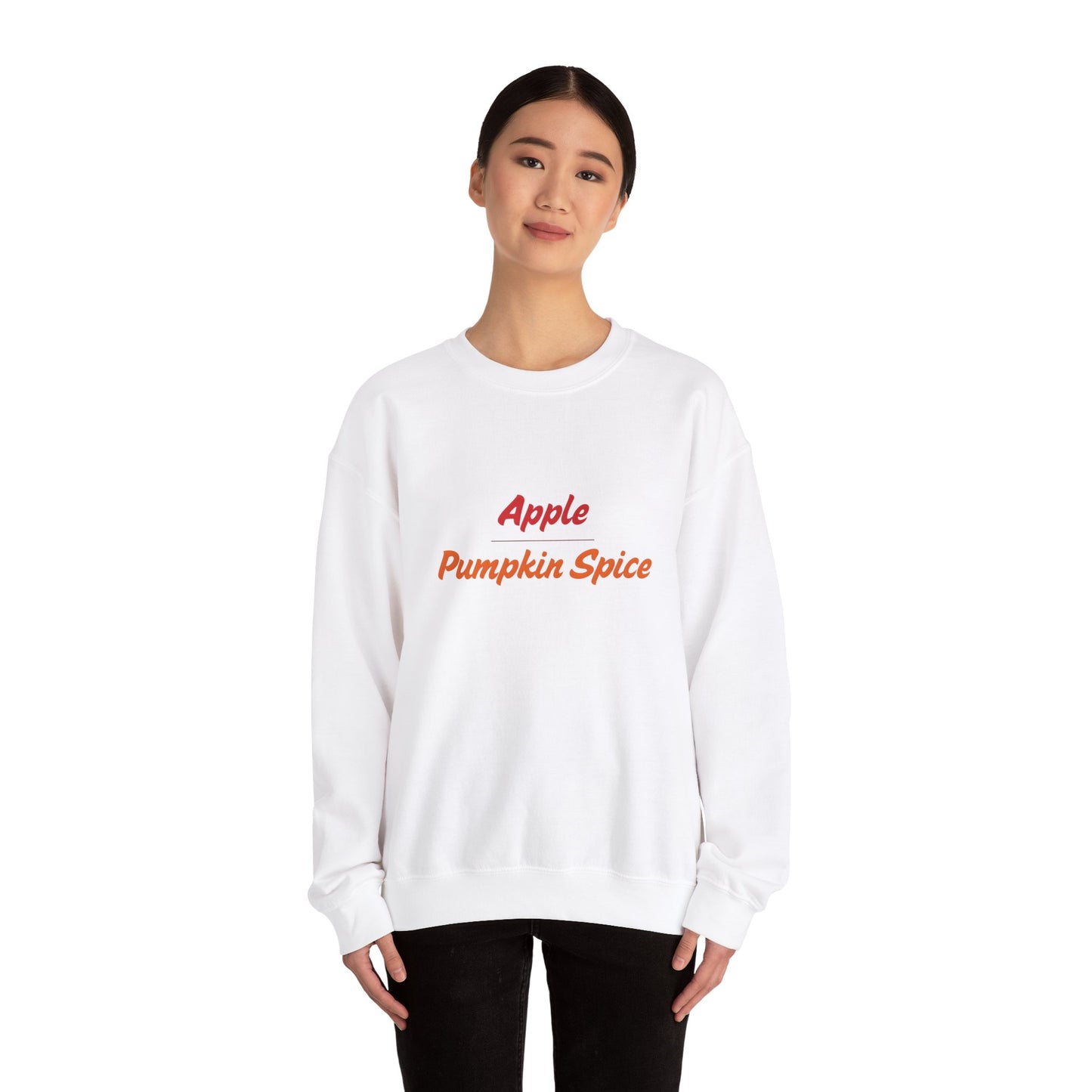 Apple over Pumpkin Spice Unisex Heavy Blend™ Crewneck Sweatshirt