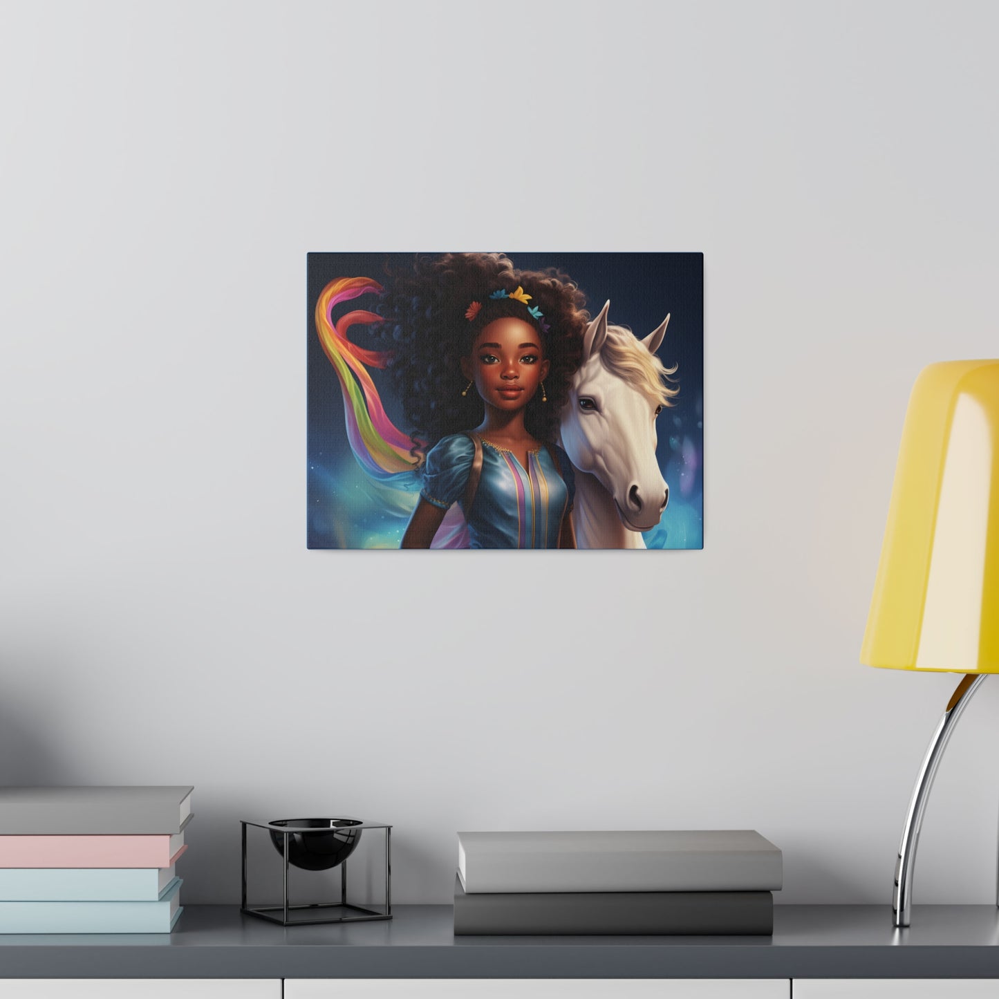 Rainbow Girl Matte Canvas, Stretched, 0.75"