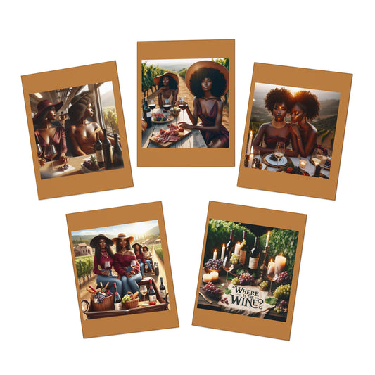 Where is the wine Multi-Design Greeting Cards (5-Pack)