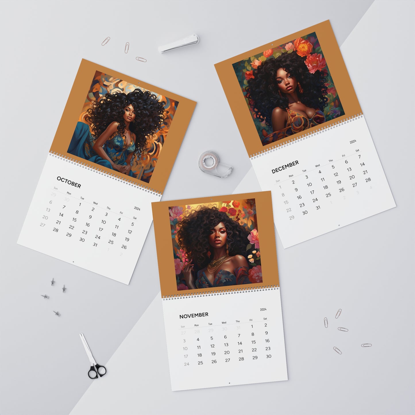 Black is Beautiful Wall Calendars (2024)