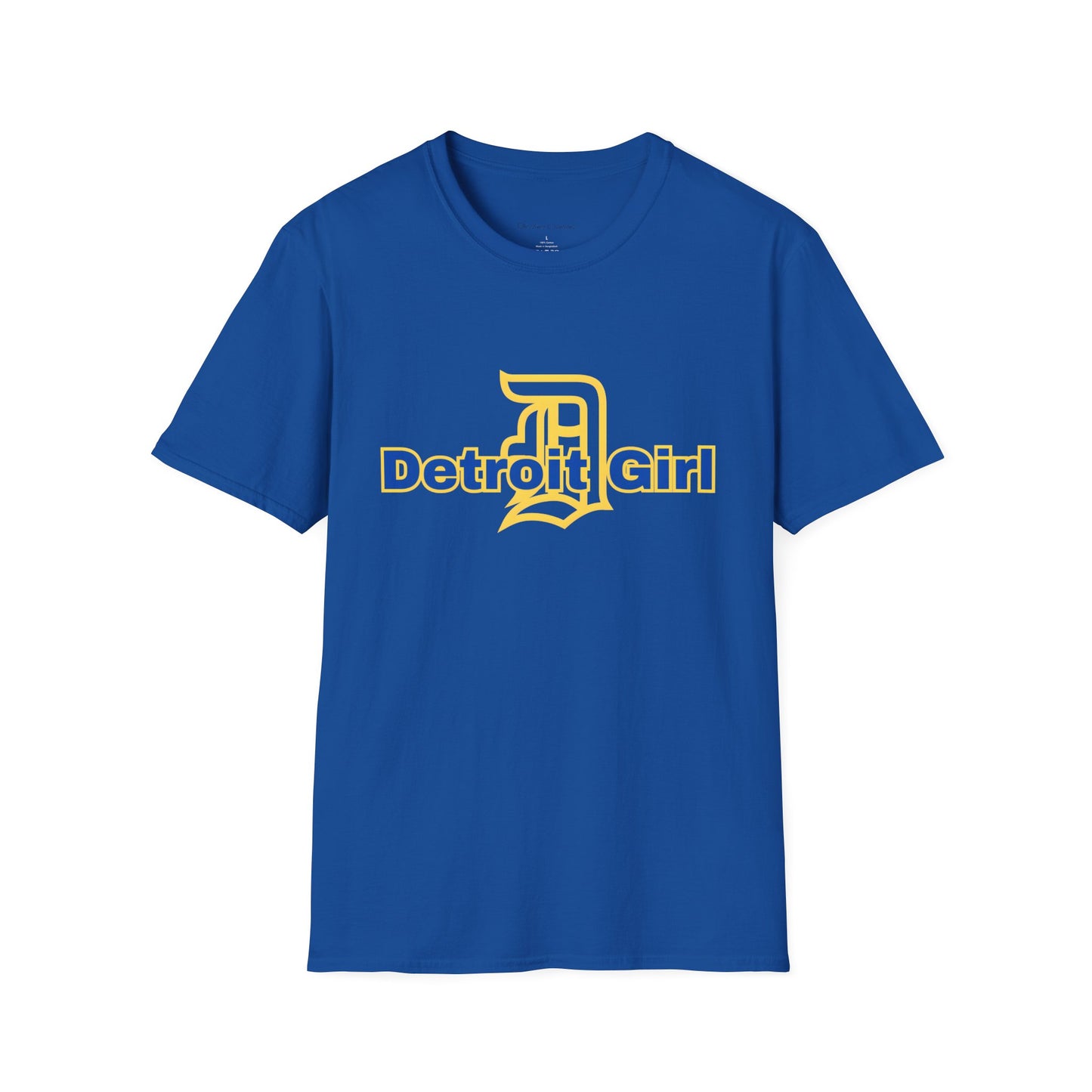 Detroit Girl Unisex Softstyle T-Shirt | Casual Fashion for Detroit Lovers, Gift for Birthdays, Holidays, and Celebrations