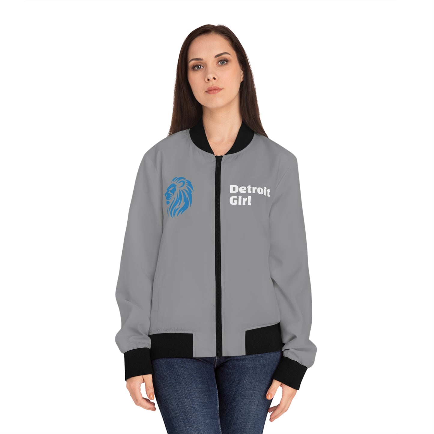 Detroit Girl Women's Bomber Jacket (AOP)