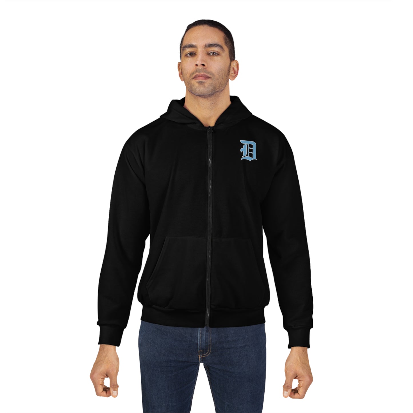 Blue Lion Boss Up Unisex Zip Hoodie (AOP)