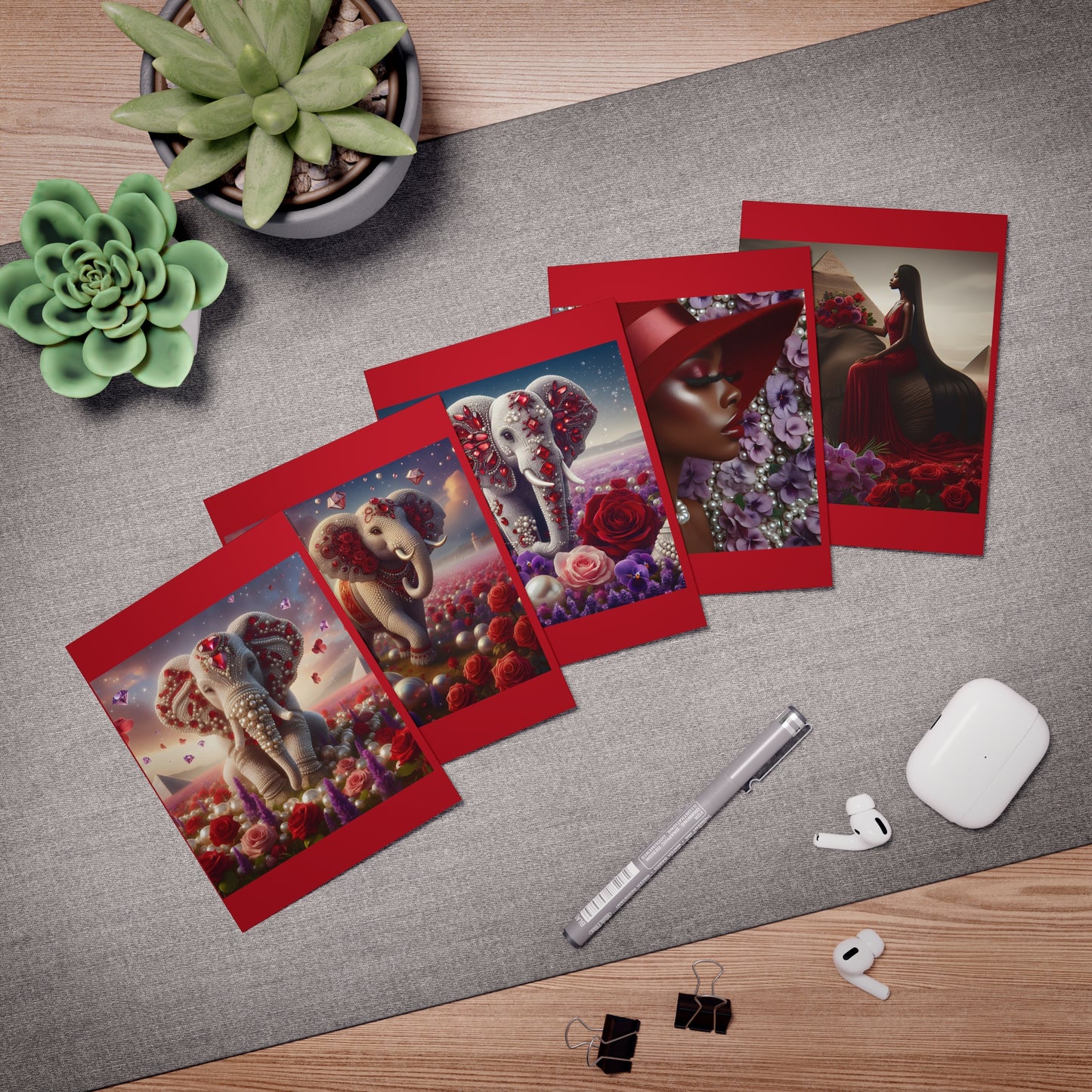Diva Multi-Design Greeting Cards (5-Pack)