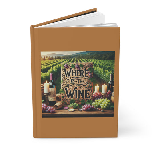 Where is the wine Hardcover Journal Matte