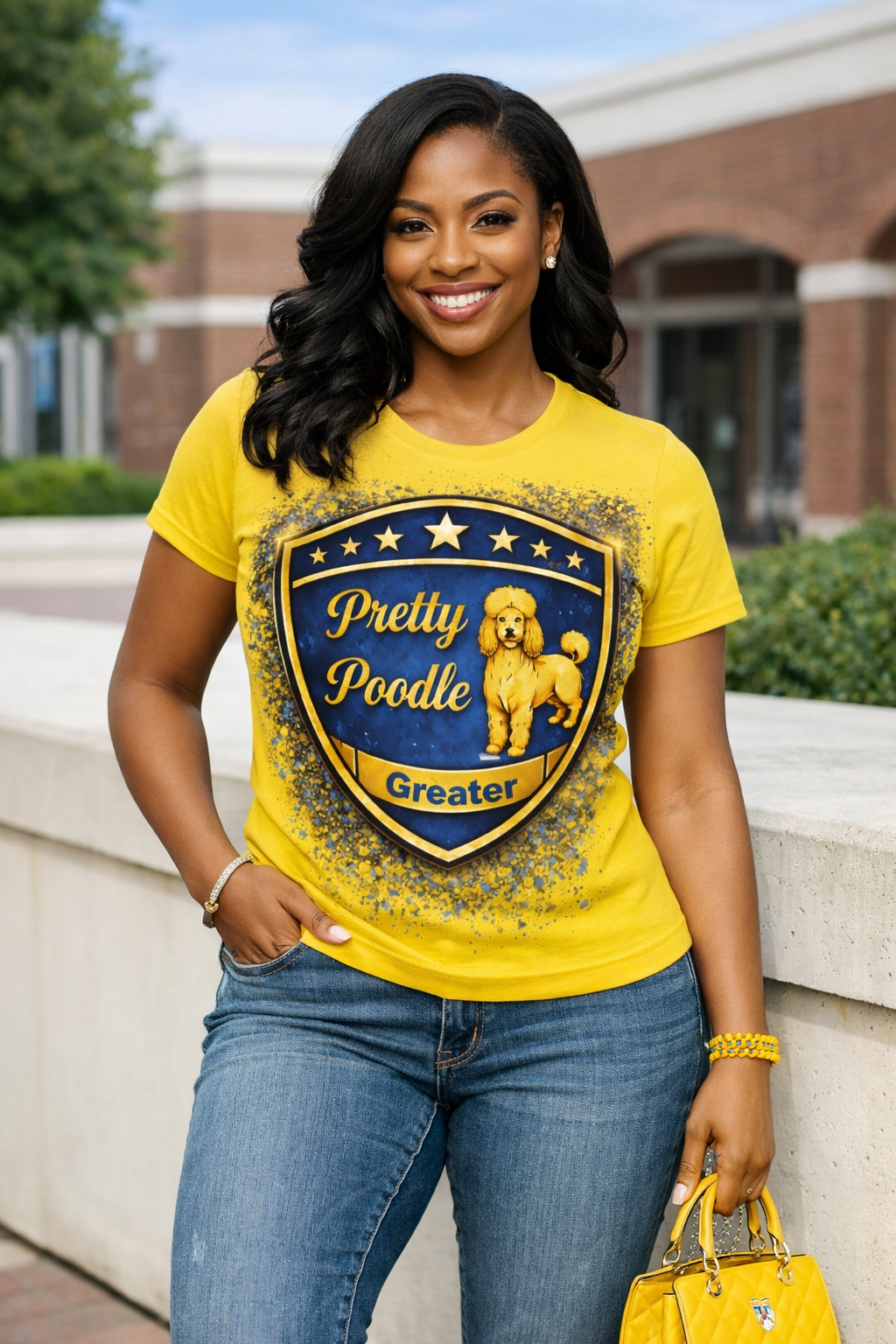 Pretty Poodle Crest T-Shirt