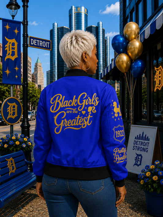 'Black Girls Are the Greatest' Bomber Jacket — Women's Statement Bomber
