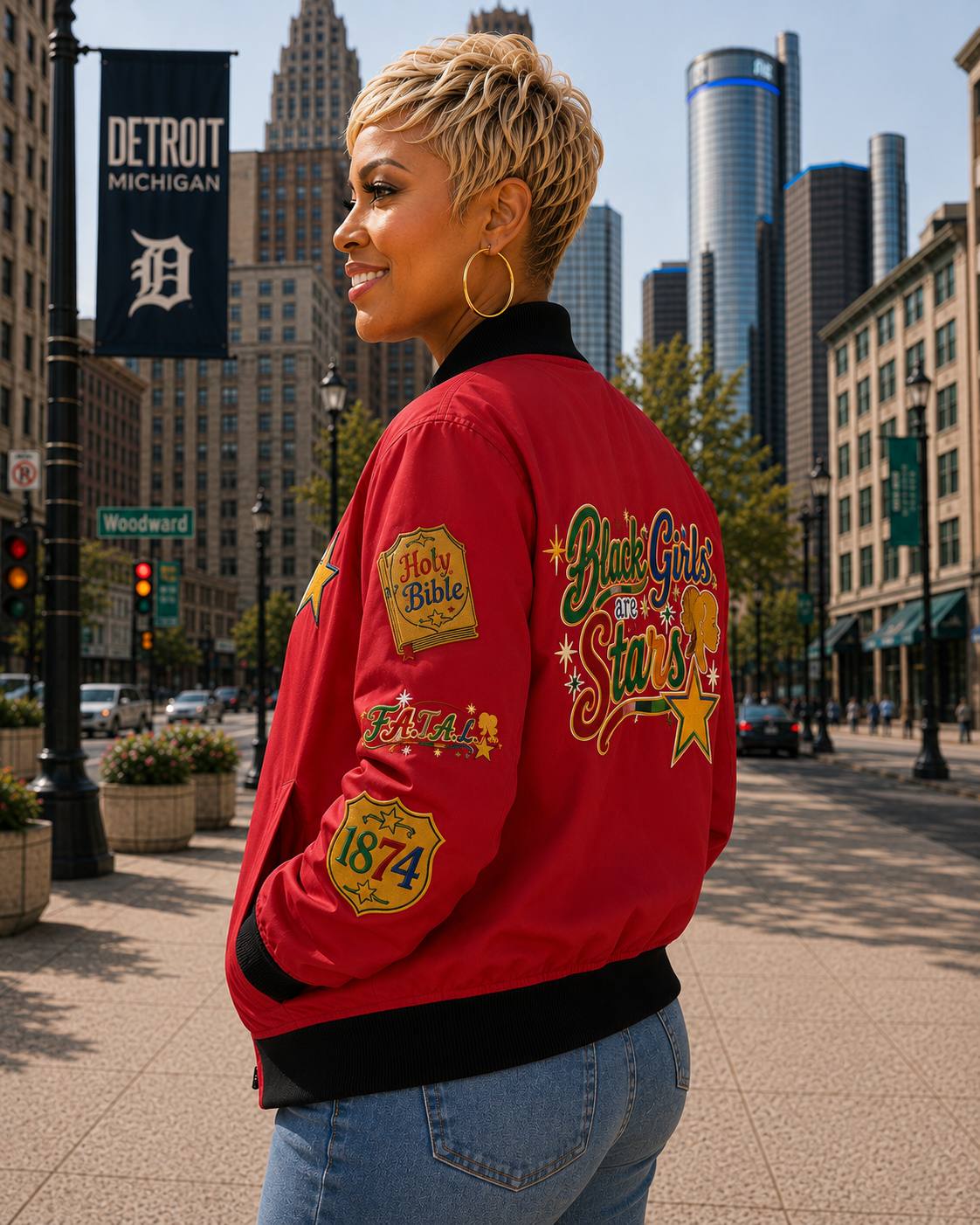Black Girls Are Stars Bomber Jacket — Women's Graphic Jacket