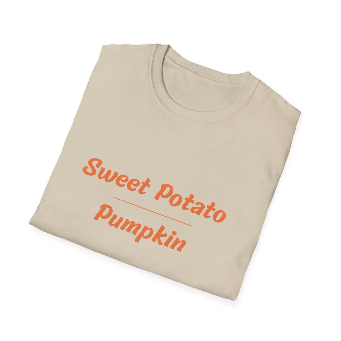 Sweet Potato over Pumpkin Unisex Softstyle T-Shirt