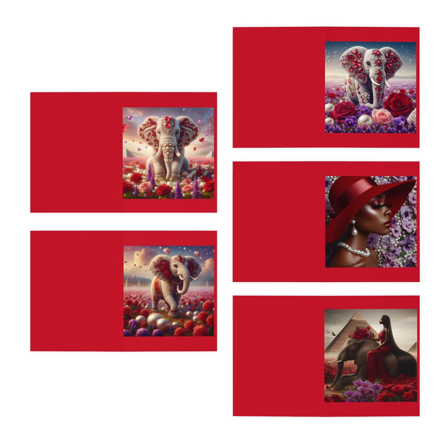 Diva Multi-Design Greeting Cards (5-Pack)