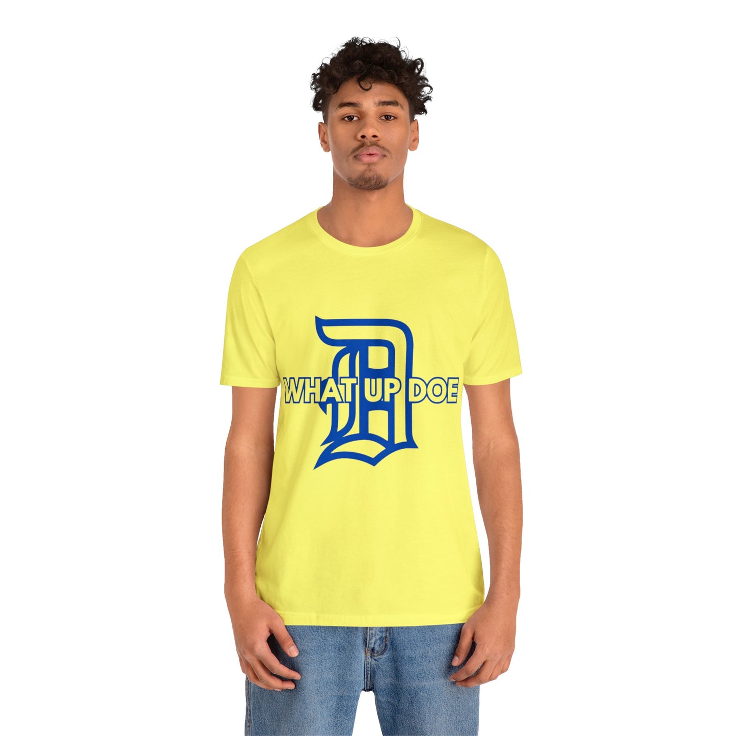 Royal Blue What Up Doe Unisex Jersey Short Sleeve Tee