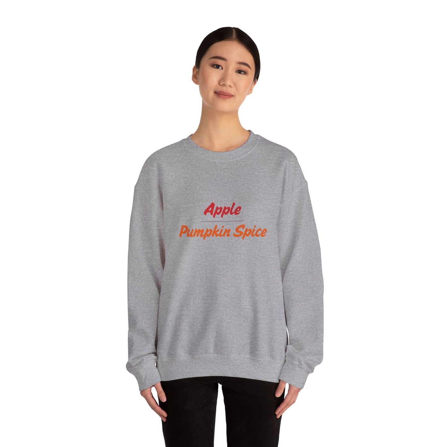 Apple over Pumpkin Spice Unisex Heavy Blend™ Crewneck Sweatshirt