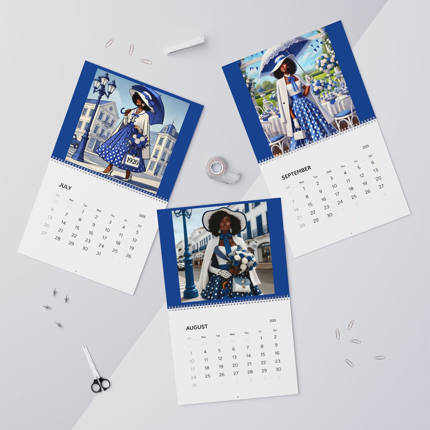 Finer Wall Calendar 2025