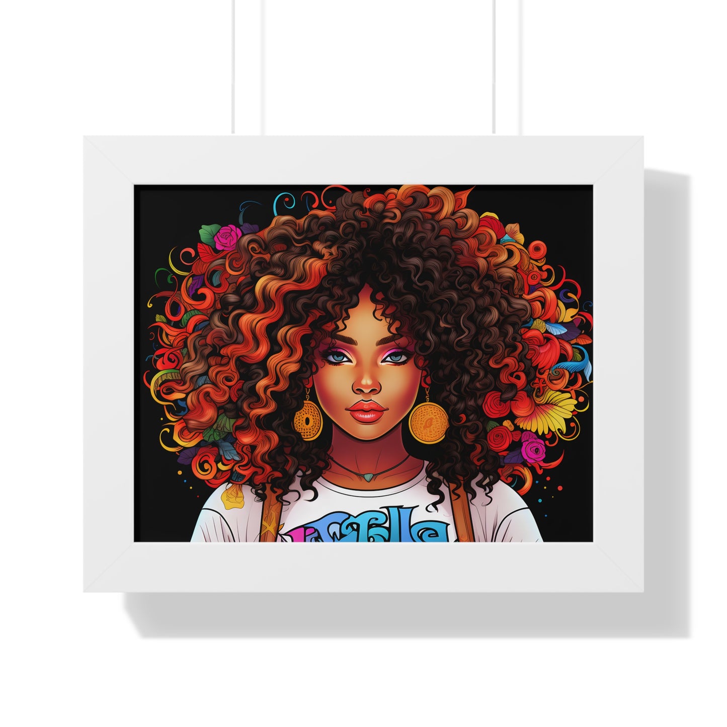 BGM Black Background Framed Horizontal Poster