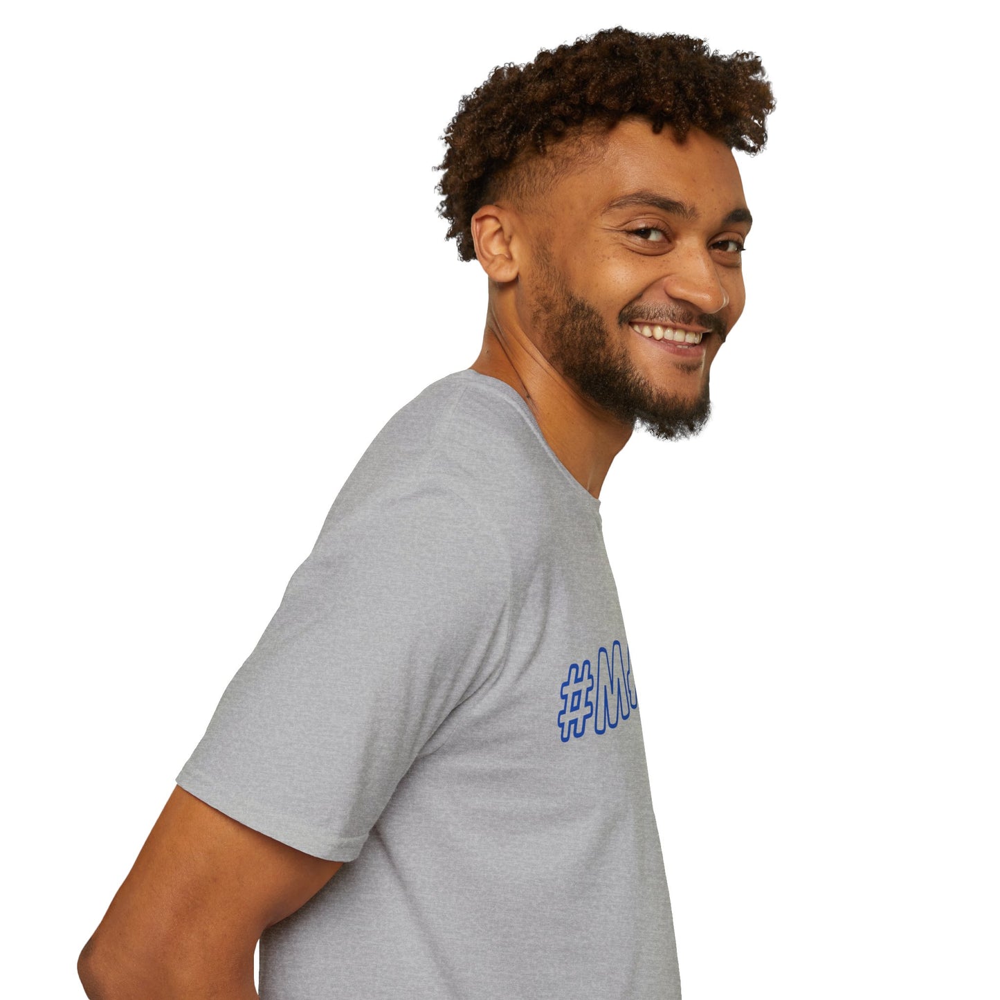 #MADE Blue Outline Unisex Softstyle T-Shirt