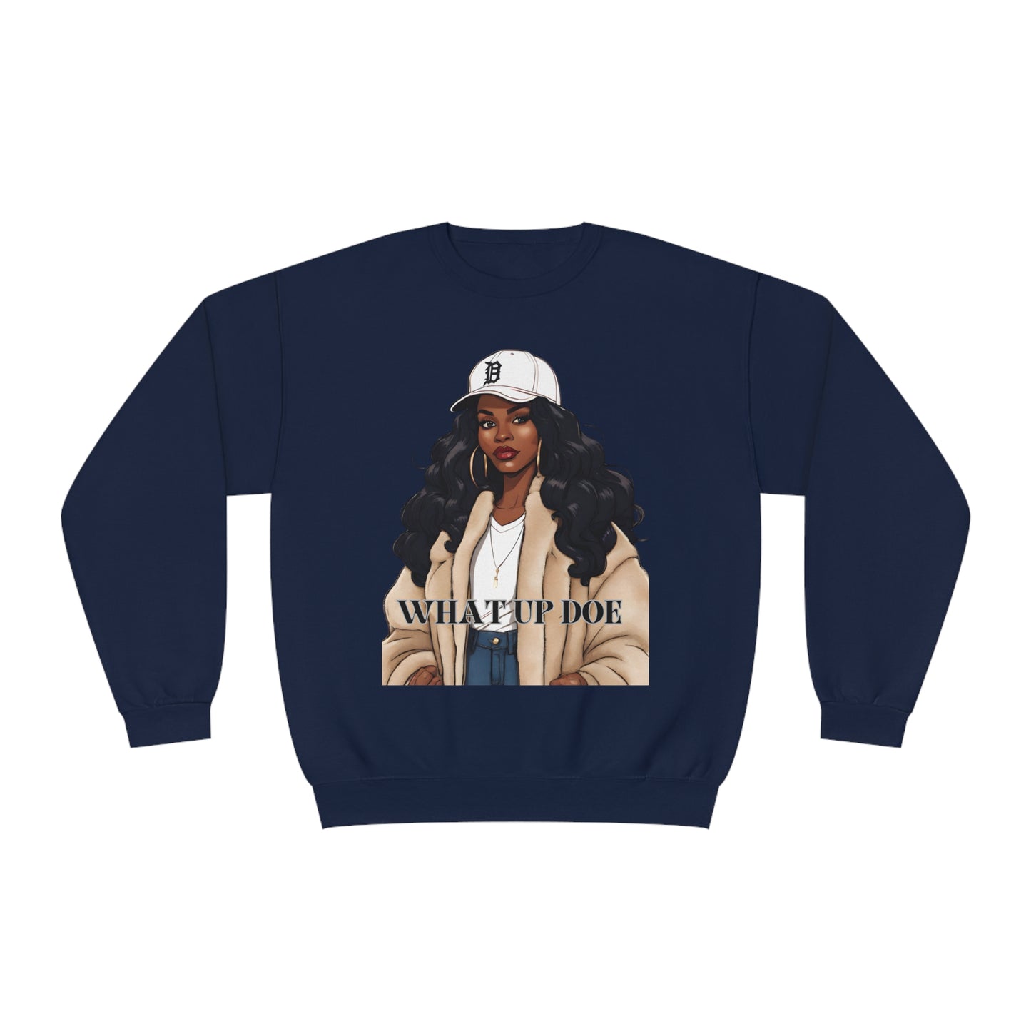 What Up Doe Unisex NuBlend® Crewneck Sweatshirt