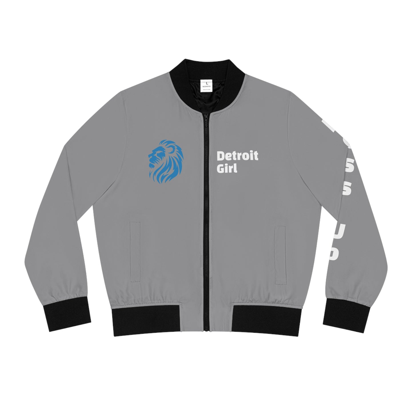 Detroit Girl Women's Bomber Jacket (AOP)