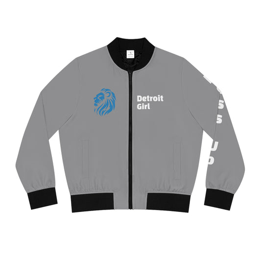 Detroit Girl Women's Bomber Jacket (AOP)
