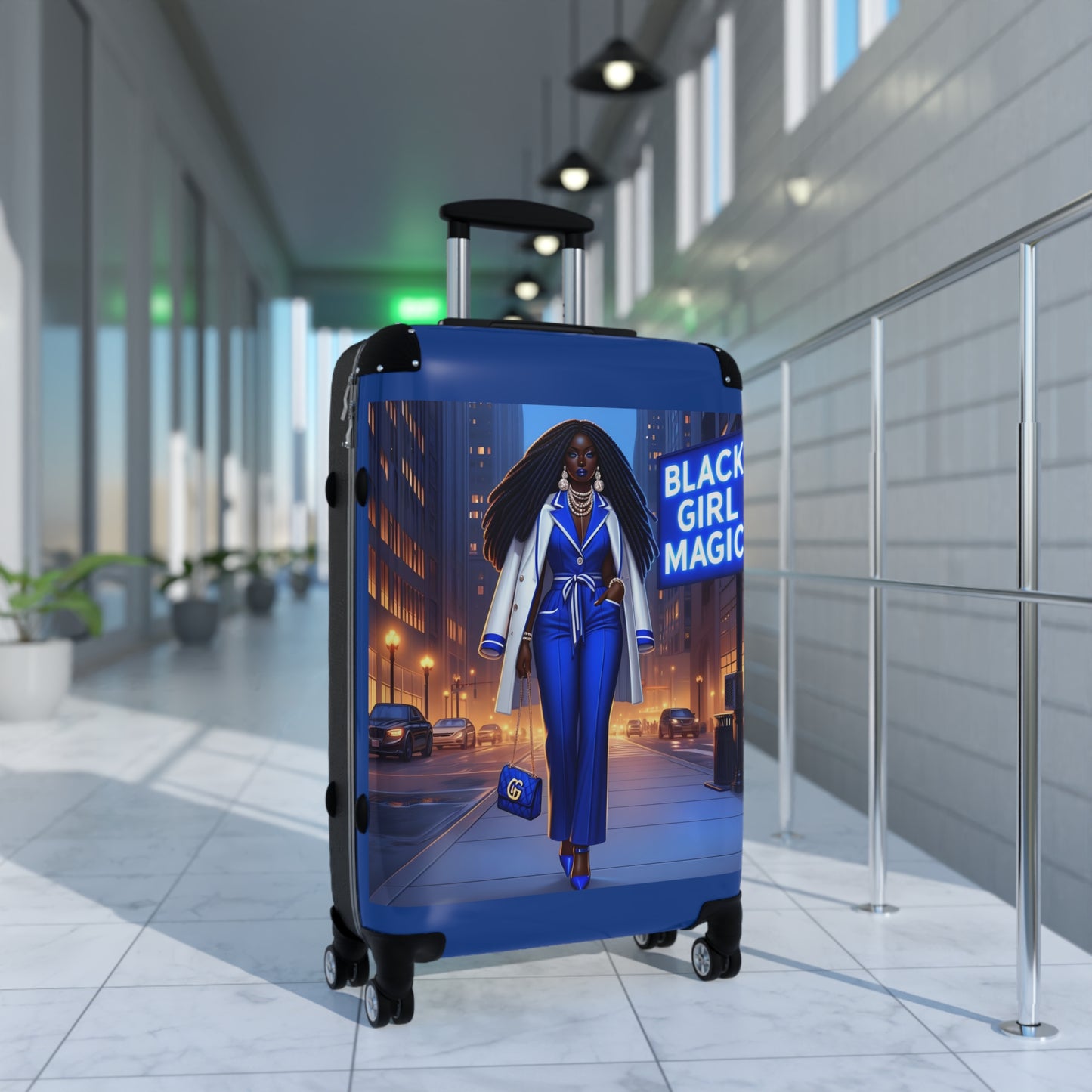 Blue BGM Suitcase