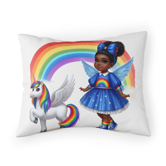 Rainbow Girl Pillow Sham