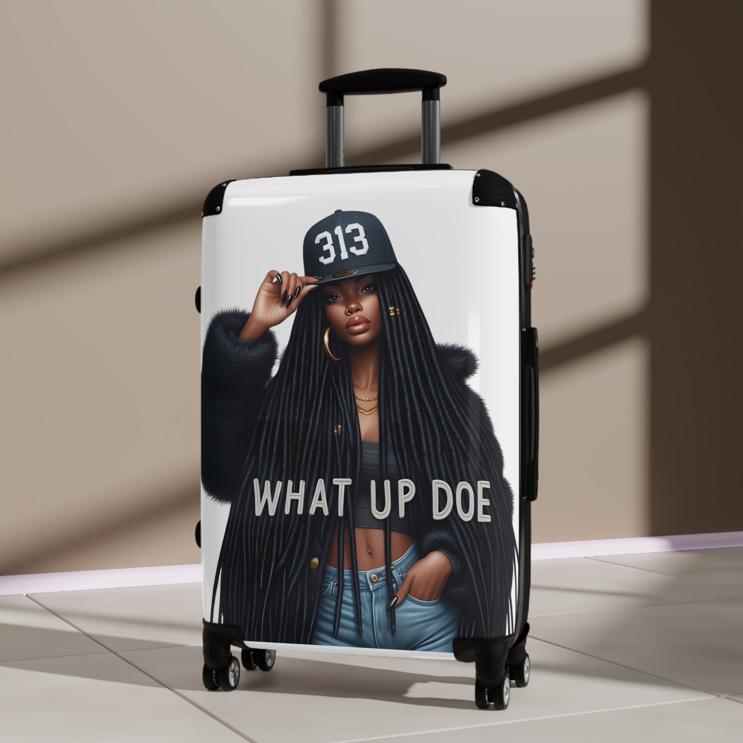313 Detroit Girl Suitcase
