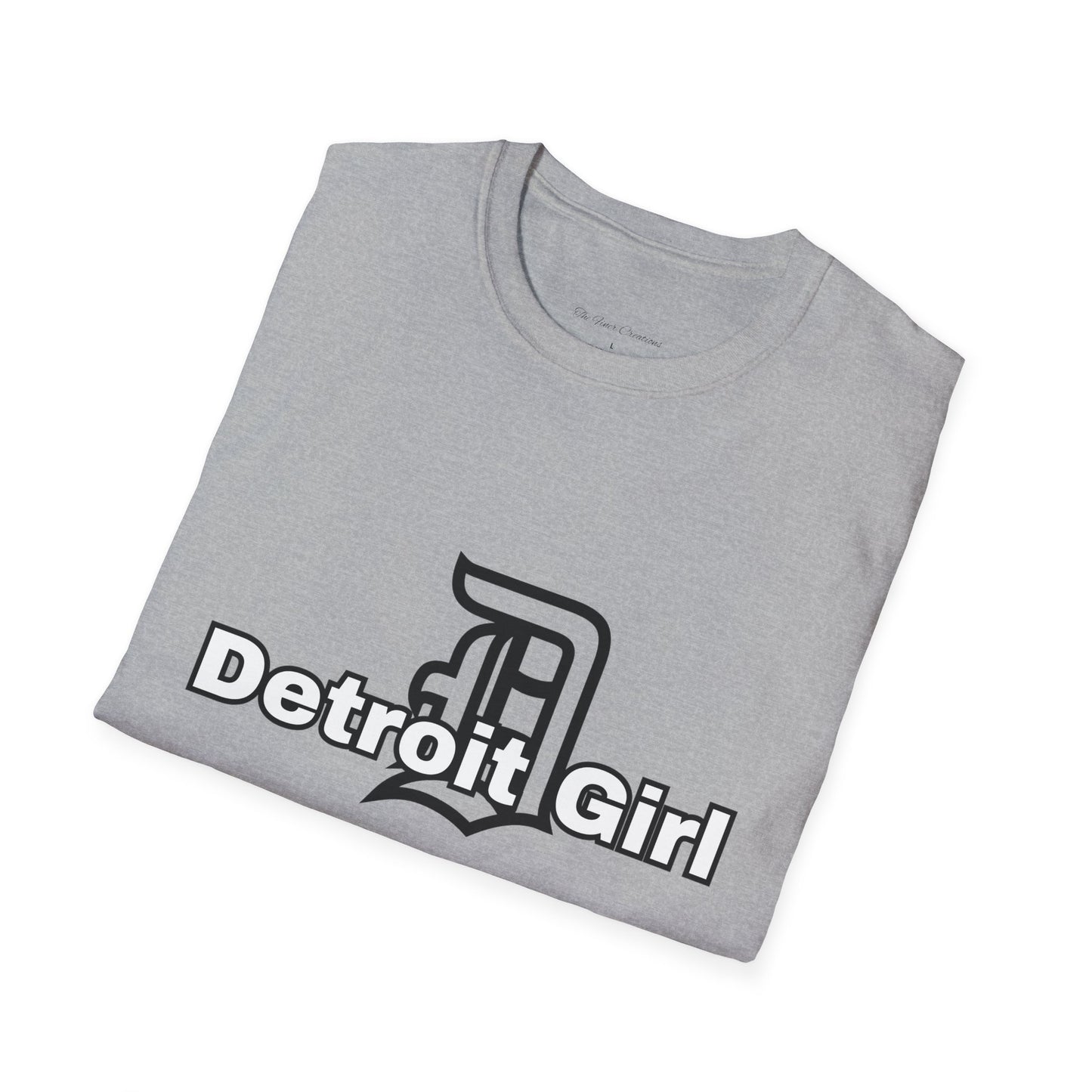 Detroit Girl Unisex Softstyle T-Shirt | Casual Fashion for Detroit Lovers, Gift for Birthdays, Holidays, and Celebrations