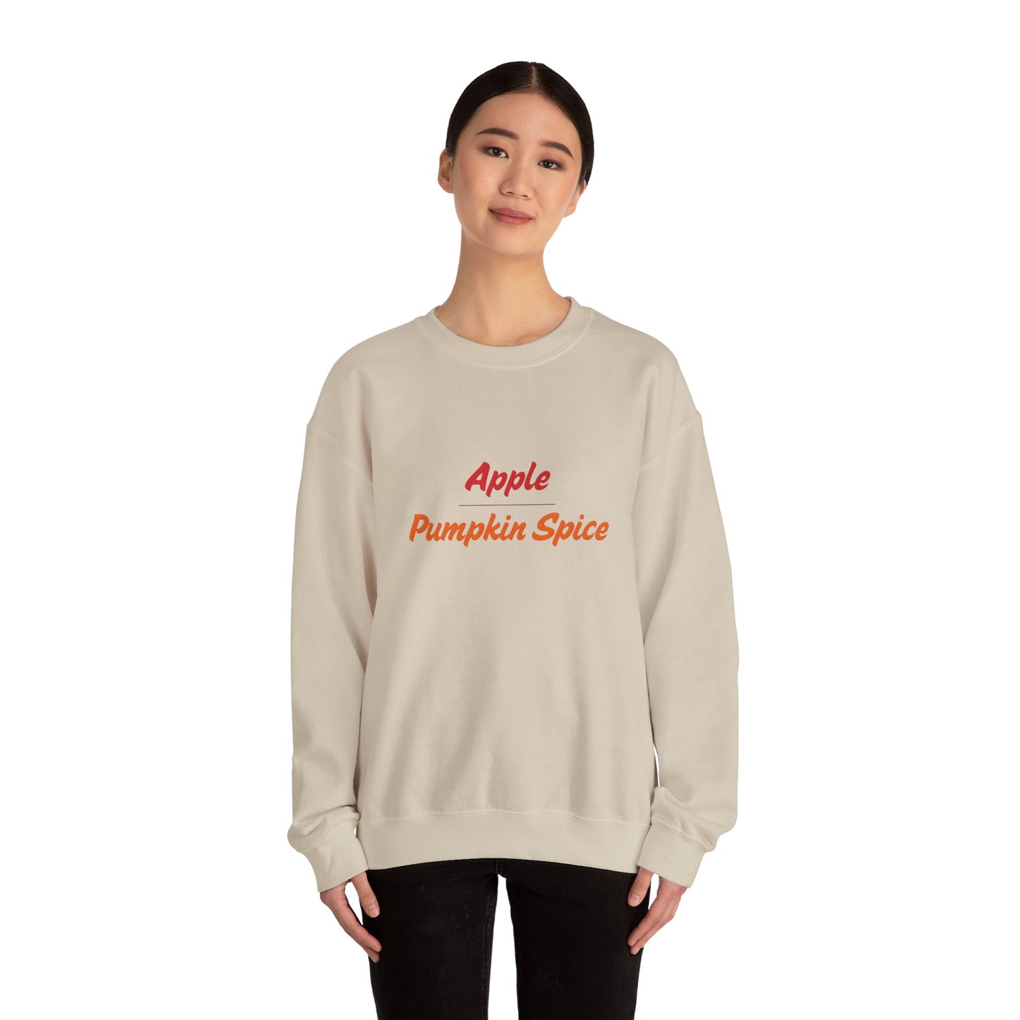 Apple over Pumpkin Spice Unisex Heavy Blend™ Crewneck Sweatshirt