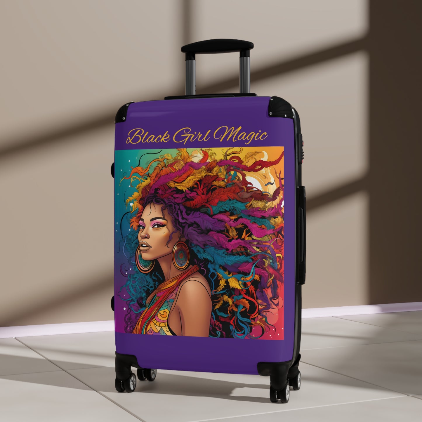 Purple BGM Medium Suitcase