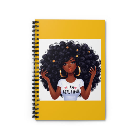 I am Beautiful Spiral Notebook - Ruled Line