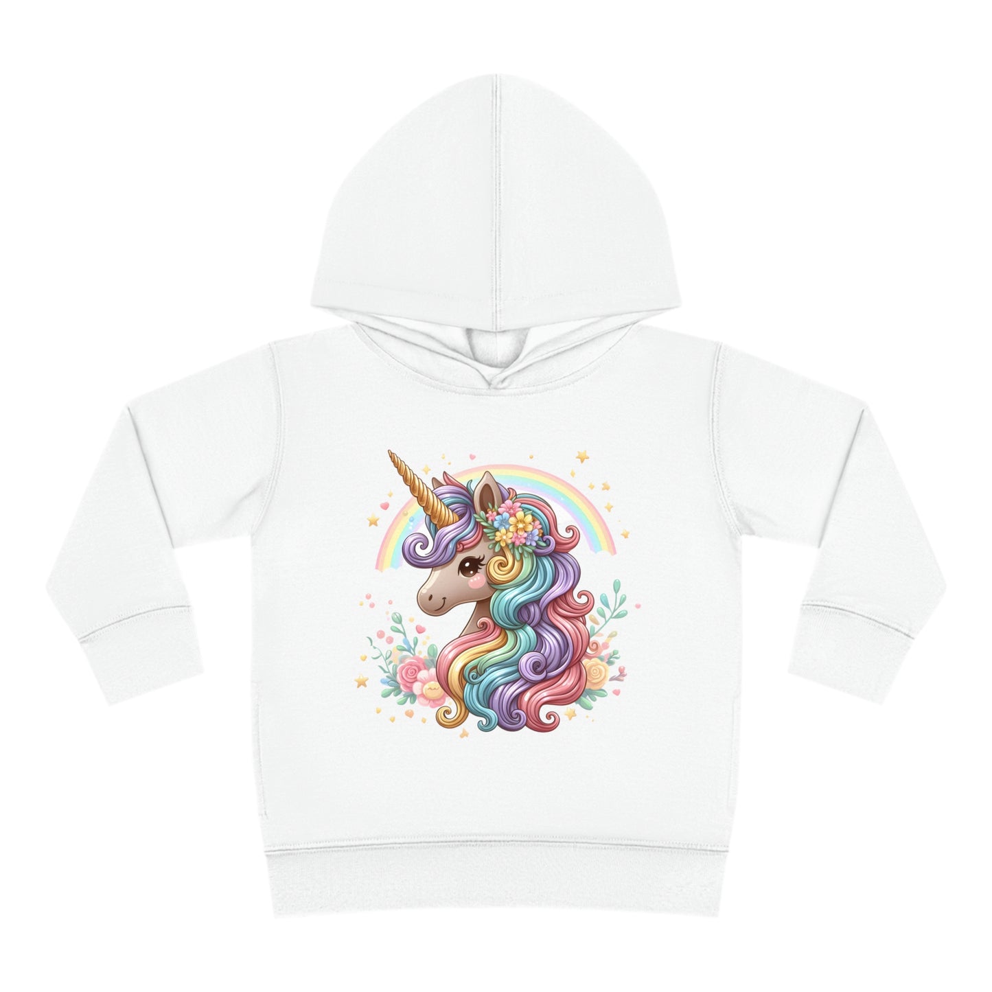 Unicorn Toddler Pullover Fleece Hoodie