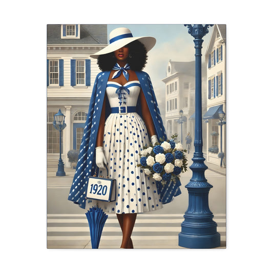 Finer Lady on a Stroll Canvas Stretched, 1.5''