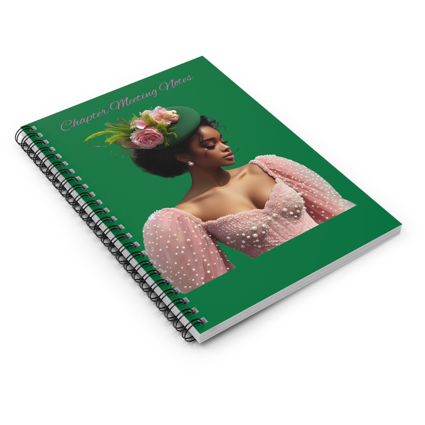 Pretty Meeting Notes Spiral Notebook - Ruled Line