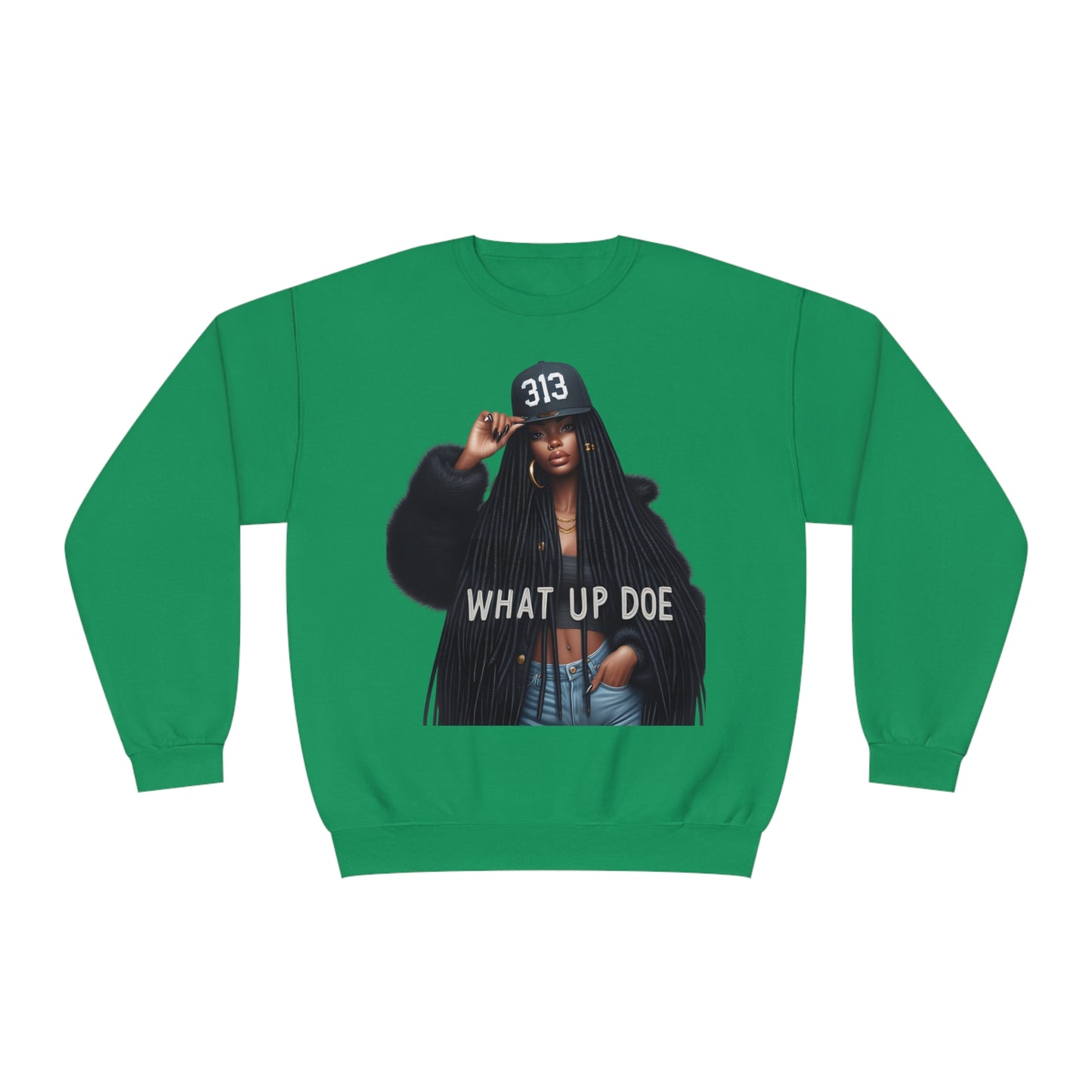 313 What Up Doe Unisex NuBlend® Crewneck Sweatshirt
