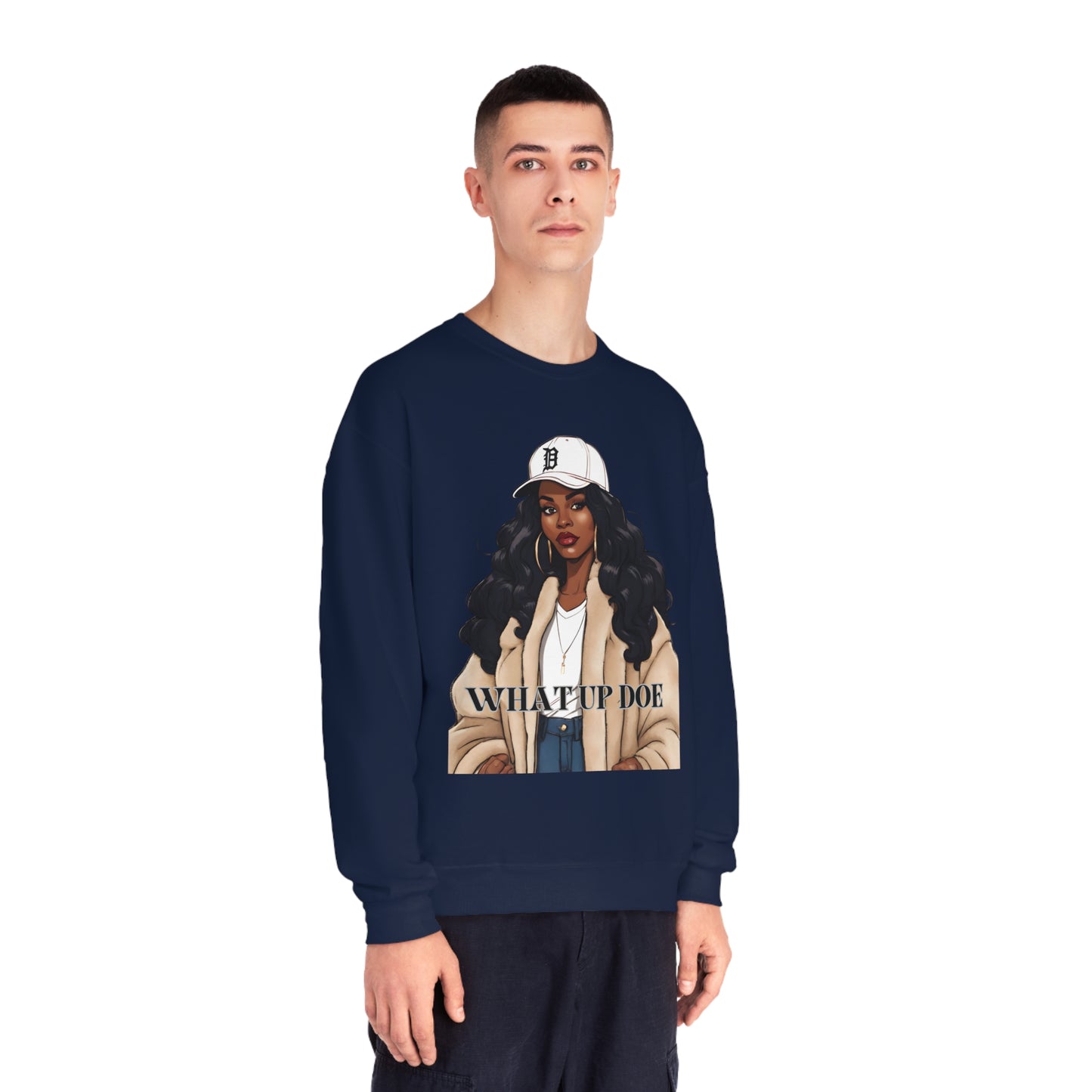 What Up Doe Unisex NuBlend® Crewneck Sweatshirt