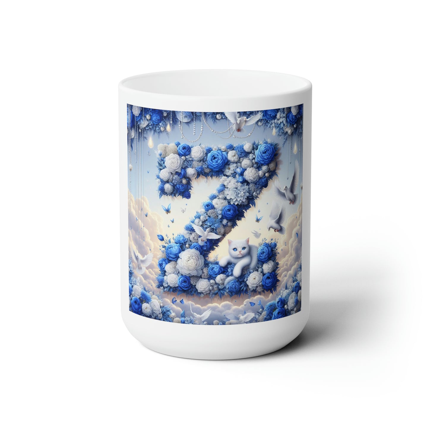 Flower Z Ceramic Mug 15oz