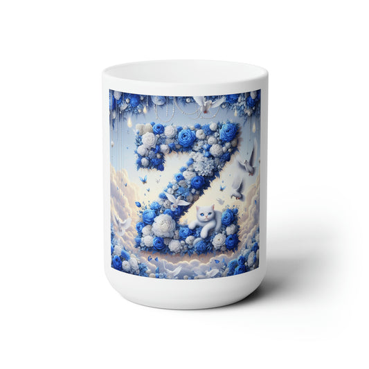 Flower Z Ceramic Mug 15oz