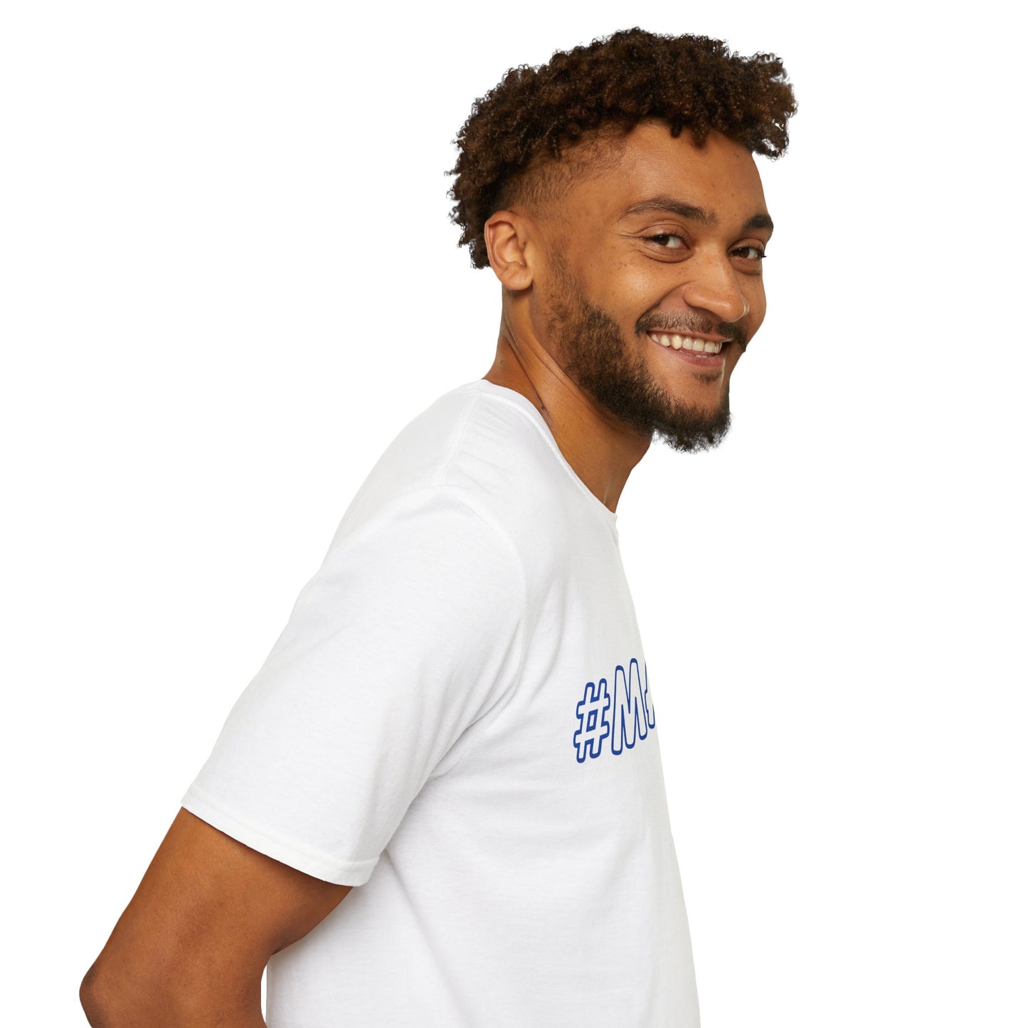 #MADE Blue Outline Unisex Softstyle T-Shirt