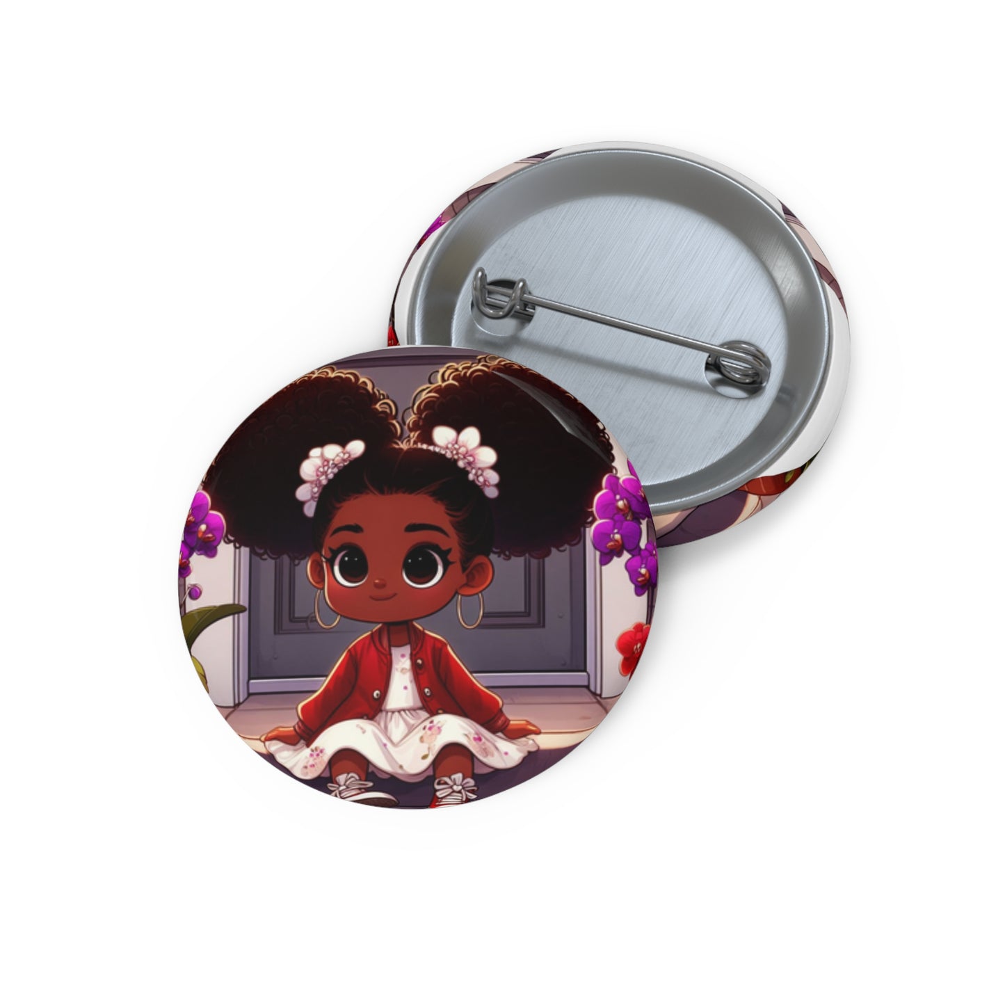 Little Diva Girl Custom Pin Buttons