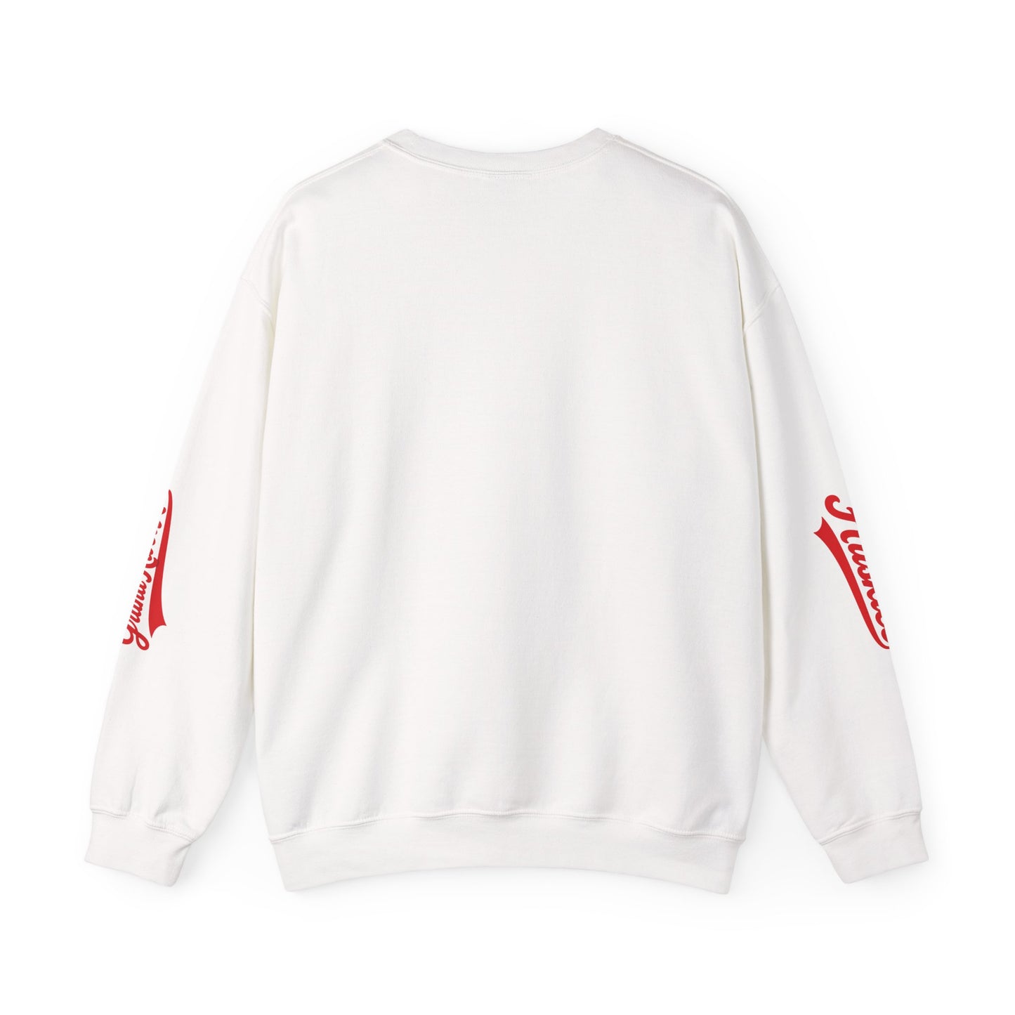 Husky Crest Crewneck Sweatshirt — "Redford" Retro Script