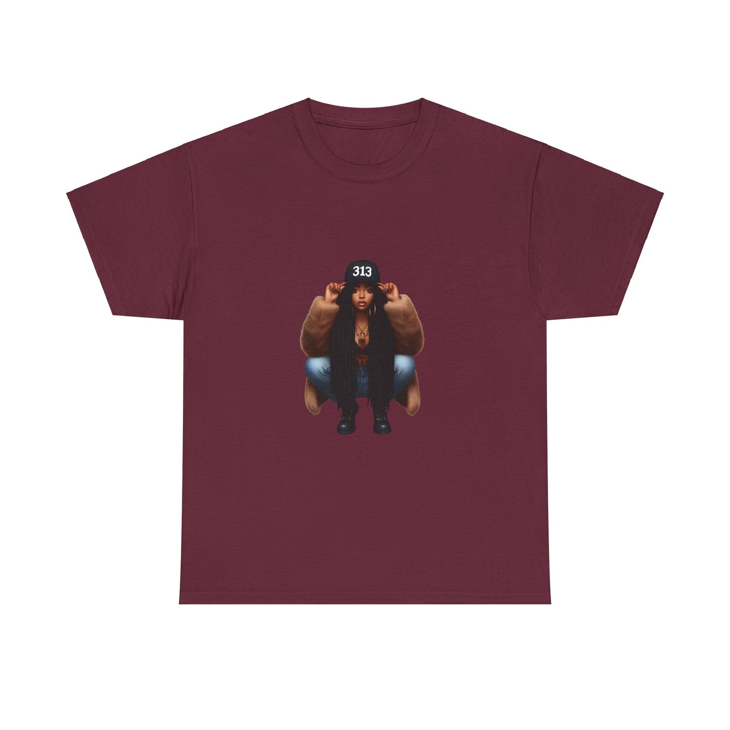 Detroit Girl Unisex Heavy Cotton Tee