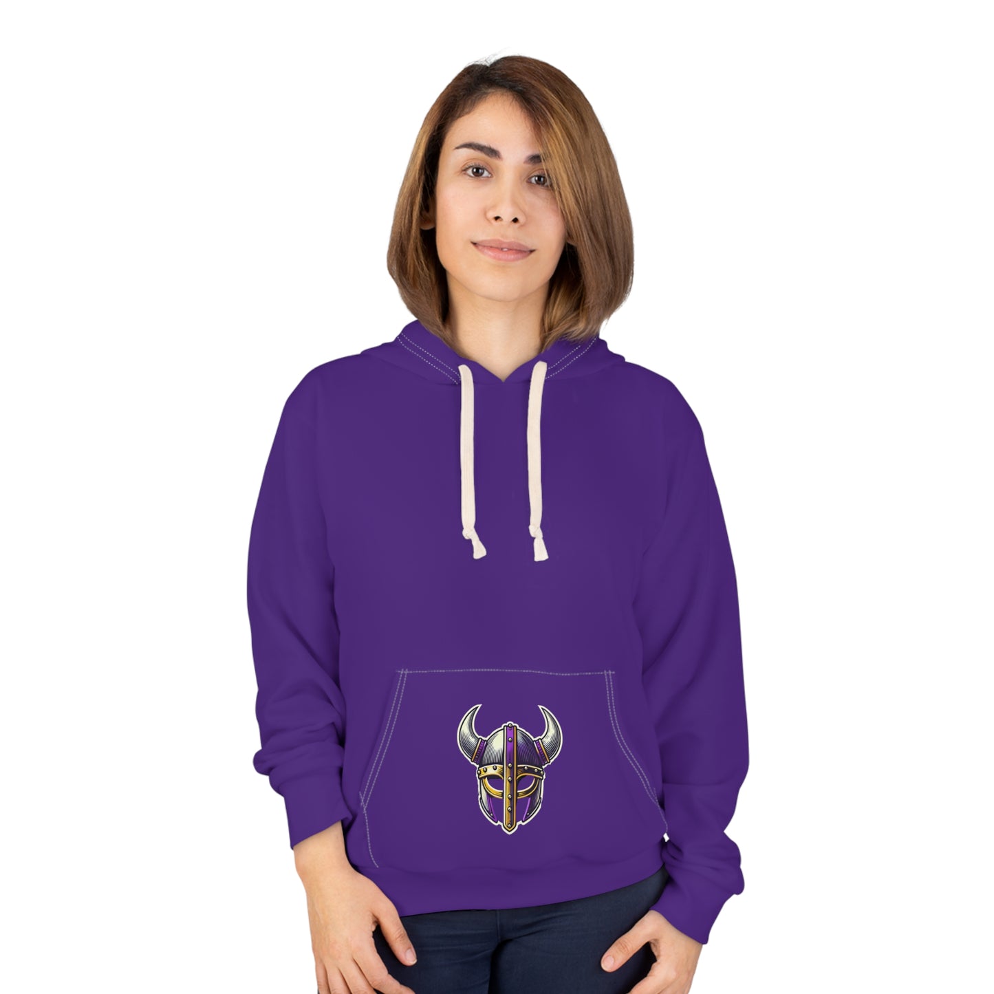 Viking Warrior Unisex Pullover Hoodie (AOP)