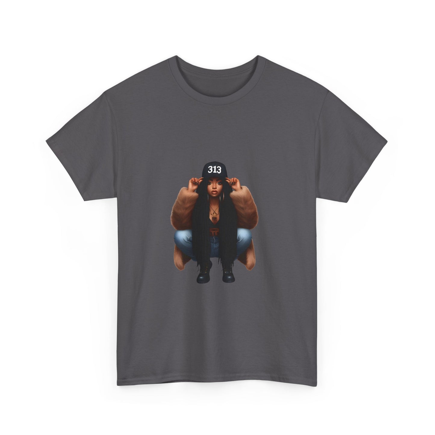 Detroit Girl Unisex Heavy Cotton Tee
