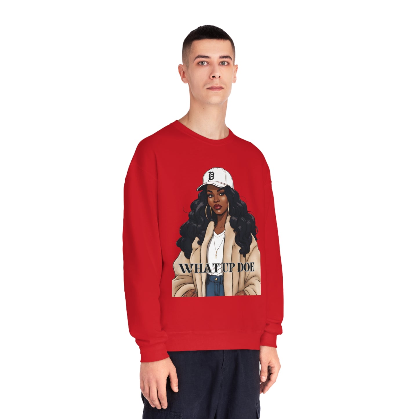 What Up Doe Unisex NuBlend® Crewneck Sweatshirt