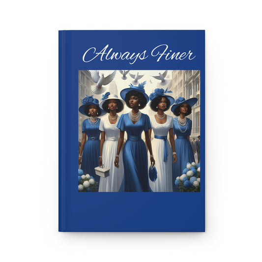 Always Finer Blue Hardcover Journal Matte