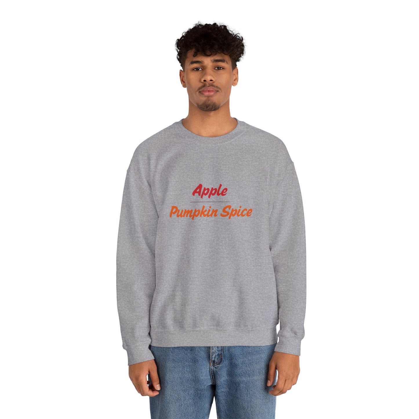 Apple over Pumpkin Spice Unisex Heavy Blend™ Crewneck Sweatshirt