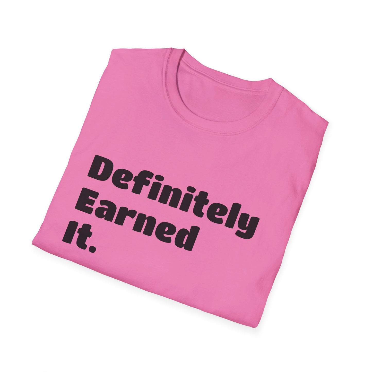 D.E.I Unisex Softstyle T-Shirt with Black Text