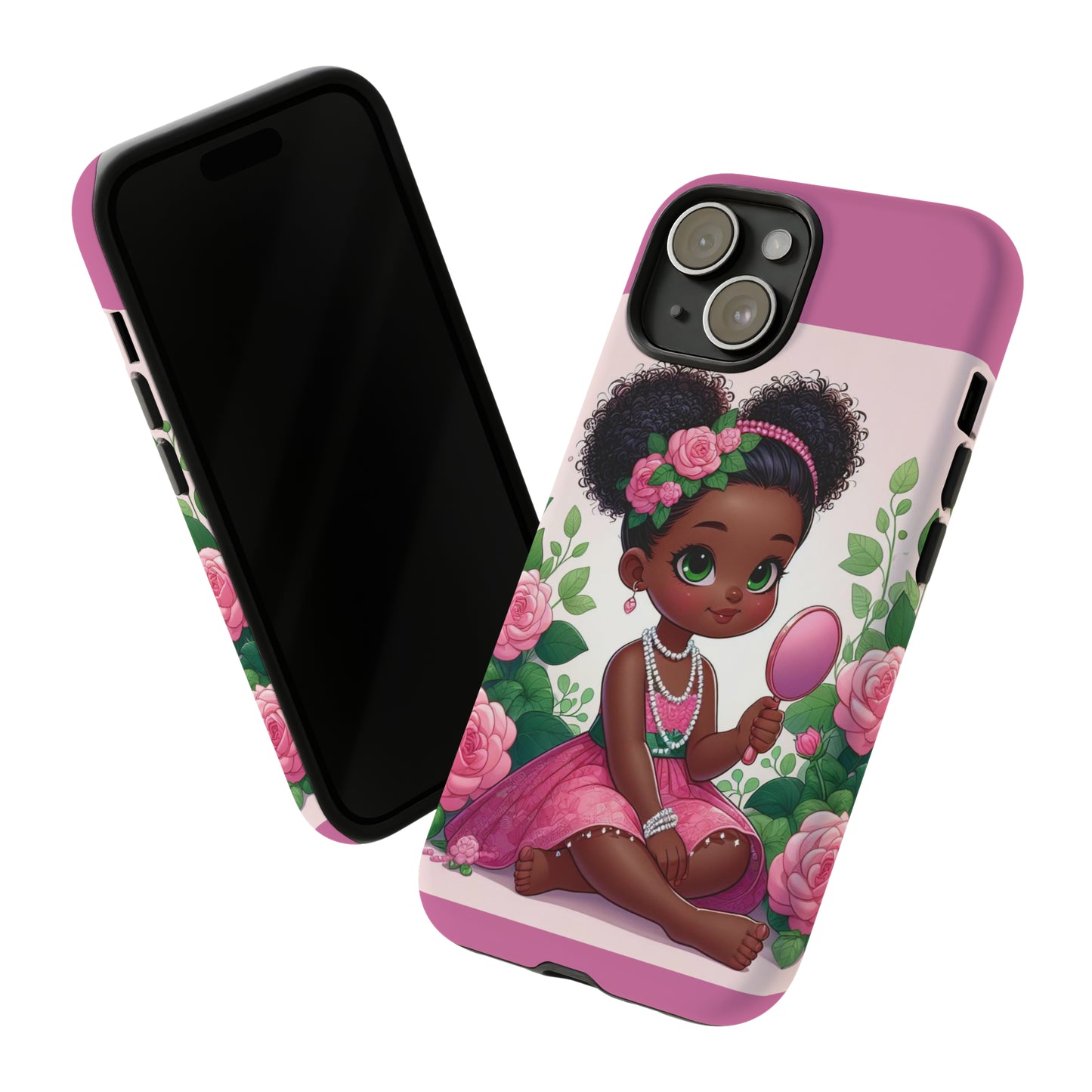 Pretty Mirror Girl Tough Cases - iPhone 15