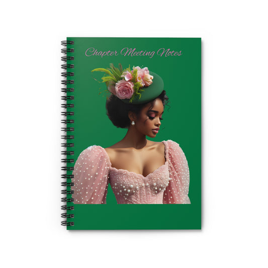 Pretty Meeting Notes Spiral Notebook - Ruled Line