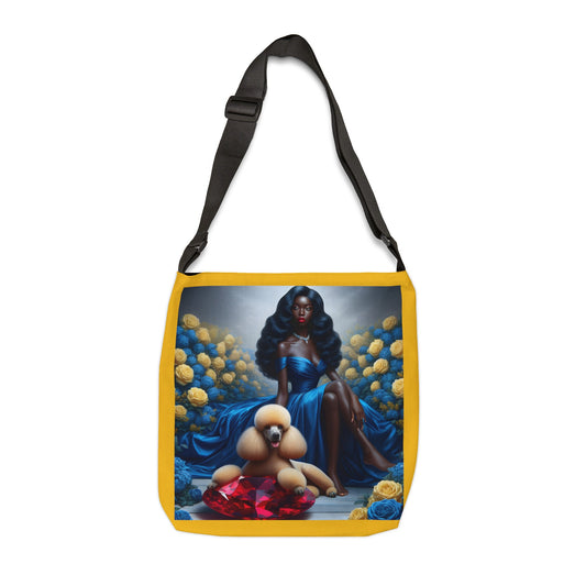 Pretty Poodle Lady Adjustable Tote Bag (AOP)